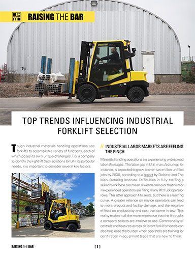 What to look for when choosing your next forklift